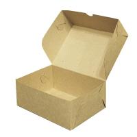 Коробка для пирожных, выпечки и др. продуктов,без вкладыша 15*11*6 (см.) бурая