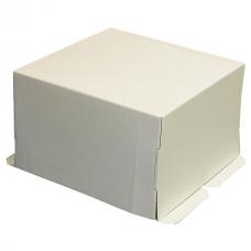 Коробка для торта, из белого микрогофрокартона 30*30*19 (см)
