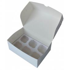 Коробка для 6 капкейков 25*17*10 (см) белая