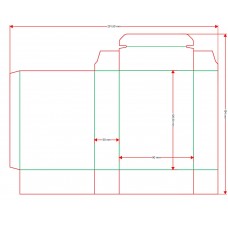 Коробочка c ложементом для карточек 63,5х89 мм