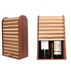 Уникальная подарочная коробка для 2 бутылок вина (модель №22)
